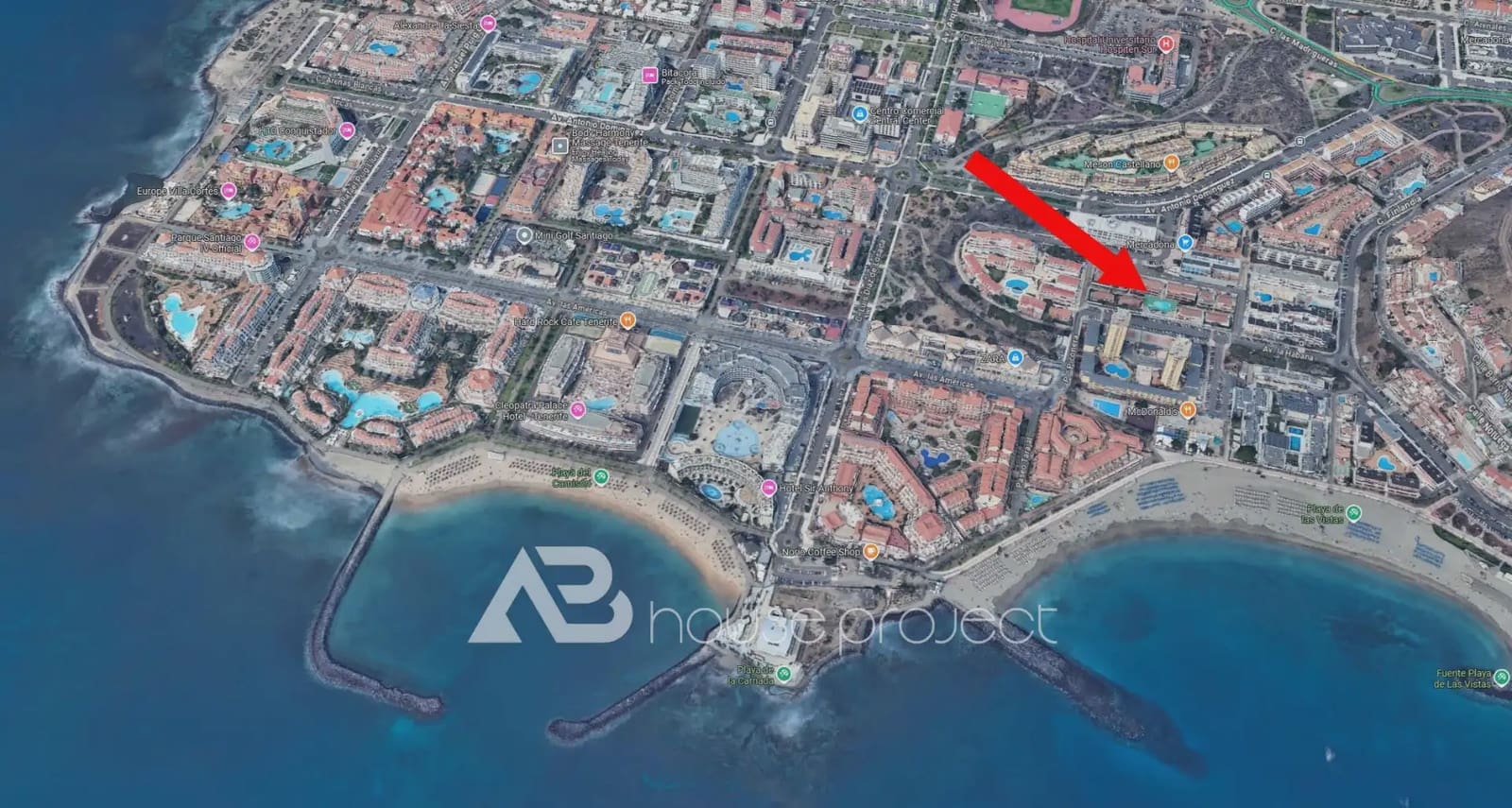 2 makuuhuone Asunto myytävänä paikassa Arona mukana uima-altaan - 490 000 € (Ref: 9788833)