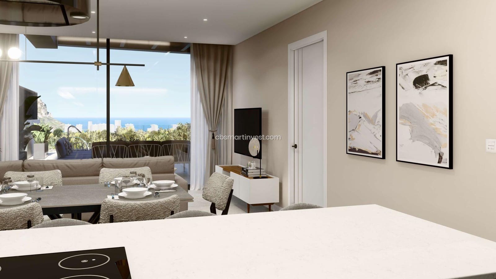 3 sypialnia Willa na sprzedaż w Calpe / Calp z basenem garażem - 790 000 € (Ref: 9426869)