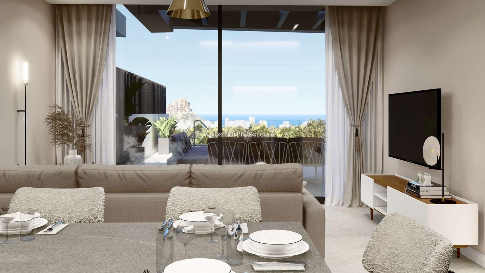 3 sypialnia Willa na sprzedaż w Calpe / Calp z basenem garażem - 790 000 € (Ref: 9426869)