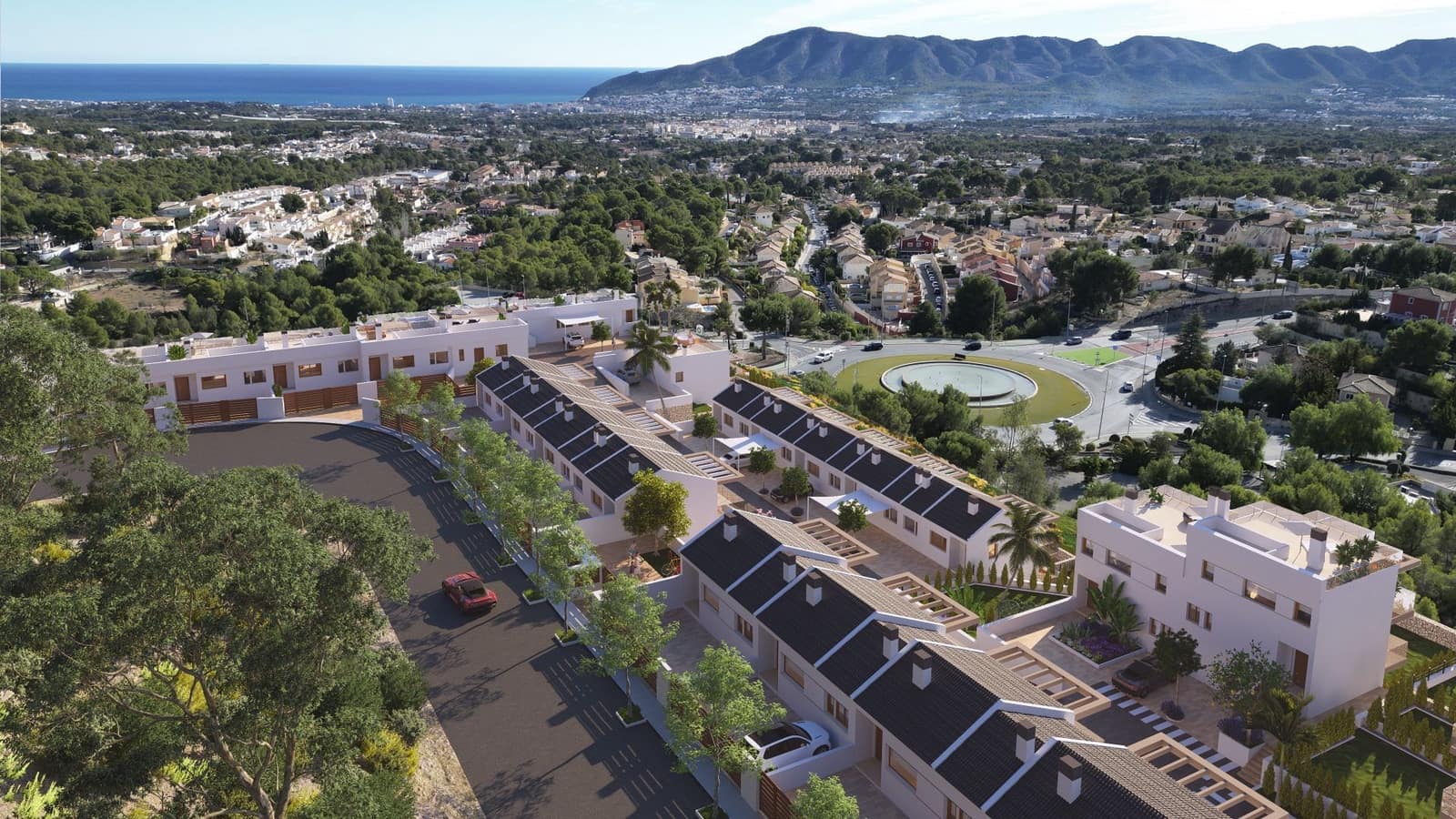 4 chambre Villa/Maison Semi-Mitoyenne à vendre à La Nucia avec piscine garage - 457 000 € (Ref: 9564320)