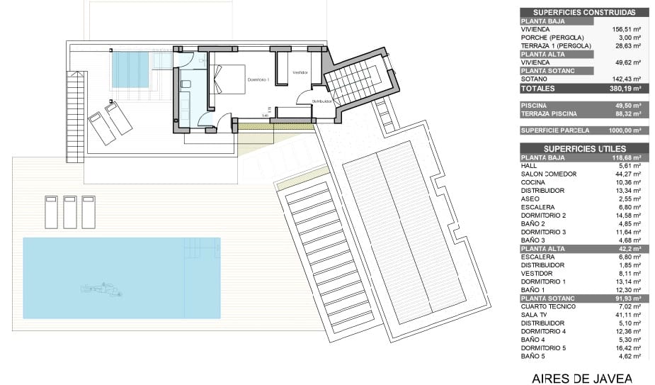 5 Zimmer Villa zu verkaufen in Adsubia mit Pool Garage - 2.195.000 € (Ref: 9568020)