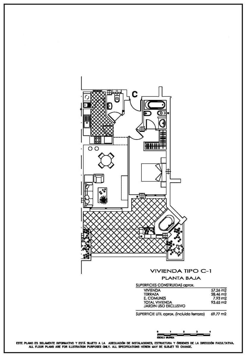 1 makuuhuone Huoneisto myytävänä paikassa Finestrat mukana uima-altaan 
autotalli - 290 000 € (Ref: 9618934)