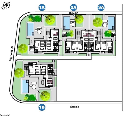 3 slaapkamer Villa te koop in Els Poblets met zwembad garage - € 415.000 (Ref: 9629628)