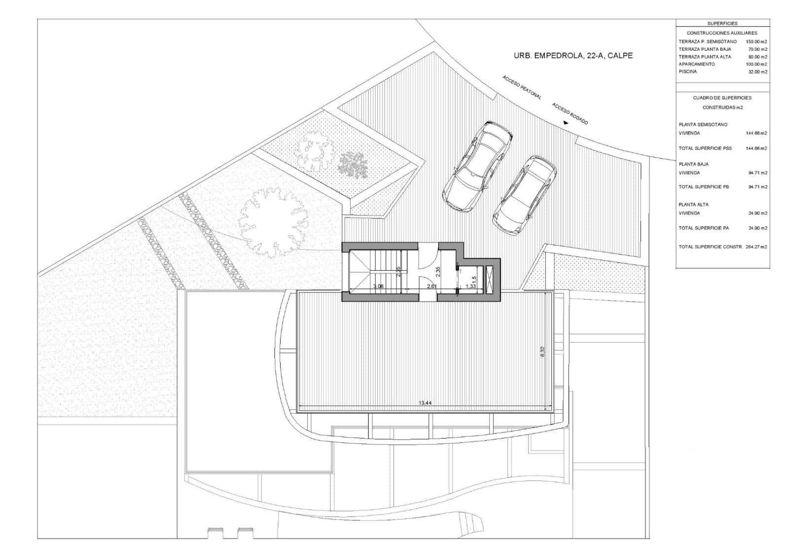 3 soverom Villa til salgs i Calpe / Calp med svømmebasseng garasje - € 1 360 000 (Ref: 9809909)