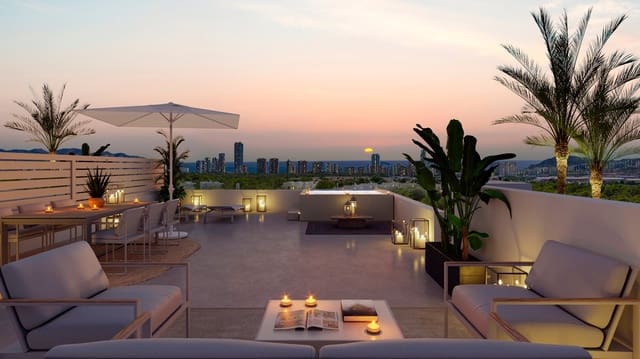 2 soveværelse Penthouse til salg i Golf Bahía, Finestrat med swimmingpool garage - € 429.000 (Ref: 9809912)