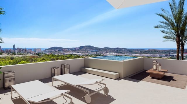 2 soveværelse Penthouse til salg i Golf Bahía, Finestrat med swimmingpool garage - € 429.000 (Ref: 9809912)