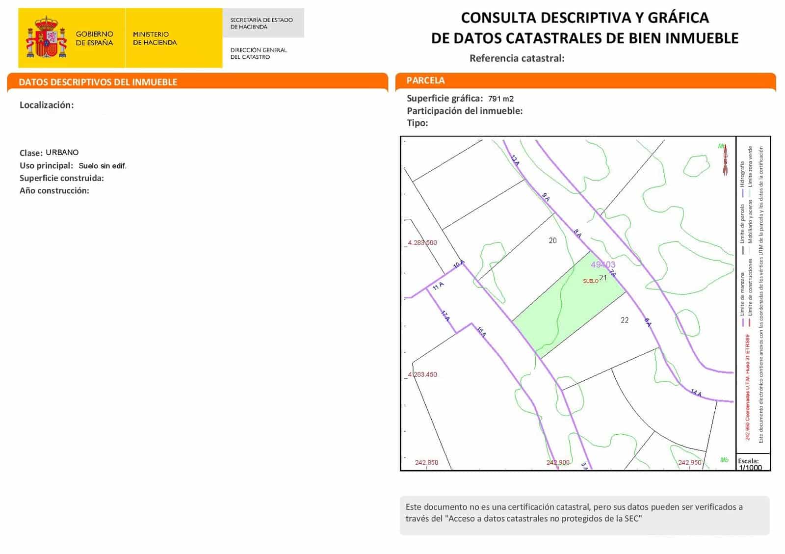 Tomt till salu i Calpe / Calp - 220 000 € (Ref: 9854704)