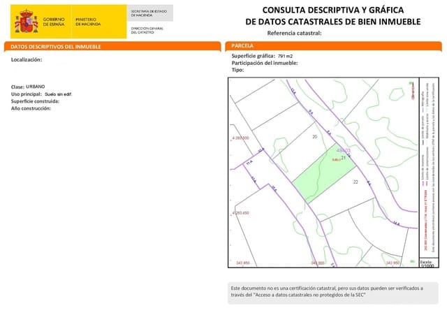 Tomt till salu i Gargasindi, Calpe / Calp - 220 000 € (Ref: 9854704)