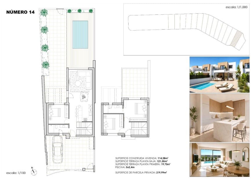 3 sovrum Radhus till salu i Torre-Pacheco med pool garage - 459 900 € (Ref: 10026553)