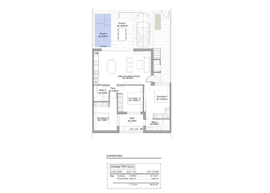 3 quarto Moradia Geminada para venda em Condado de Alhama com piscina garagem - 325 000 € (Ref: 10026558)
