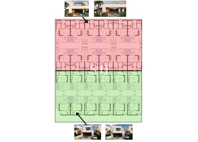 3 quarto Moradia Geminada para venda em Condado de Alhama, Alhama de Murcia com piscina garagem - 325 000 € (Ref: 10026558)