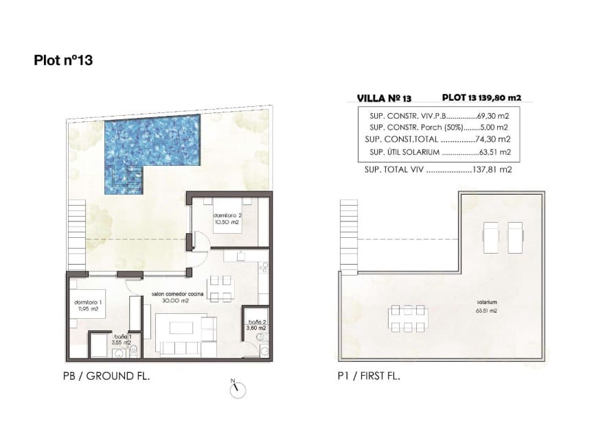 2 soveværelse Byhus til salg i Pilar de la Horadada - € 315.900 (Ref: 8844441)