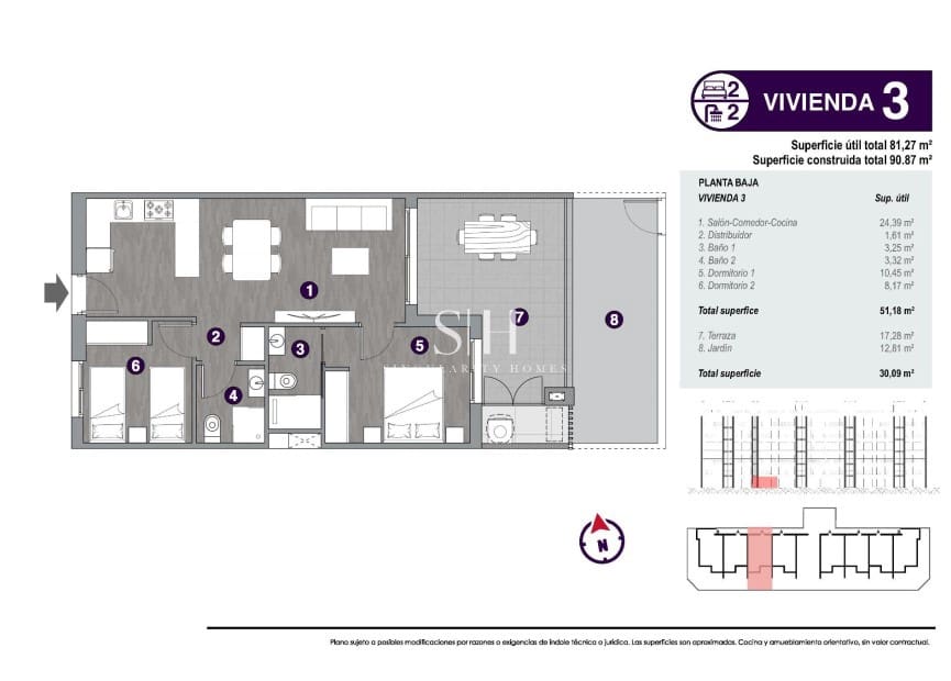 2 soveværelse Lejlighed til salg i Torrevieja med swimmingpool - € 285.000 (Ref: 9144601)