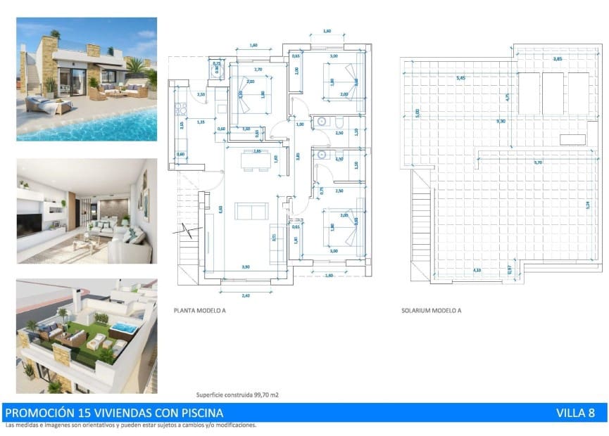 3 bedroom Villa for sale in San Fulgencio with pool - € 397,500 (Ref: 9159164)