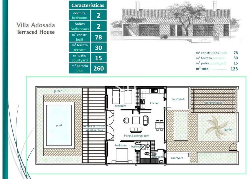 2 soveværelse Byhus til salg i Sucina med swimmingpool - € 298.000 (Ref: 9159190)