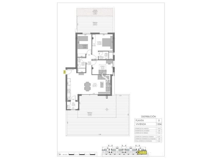 2 soverom Bungalow til salgs i Algorfa med svømmebasseng - € 318 000 (Ref: 9164399)
