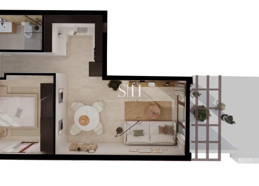 1 makuuhuone Huoneisto myytävänä paikassa Vera mukana uima-altaan - 187 950 € (Ref: 9343699)