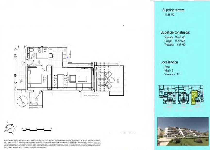 1 makuuhuone Huoneisto myytävänä paikassa Vera mukana uima-altaan - 187 950 € (Ref: 9343699)