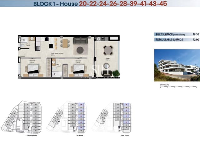 2 bedroom Apartment for sale in La Marina del Pinet, Elche / Elx with pool - € 246,000 (Ref: 9468014)