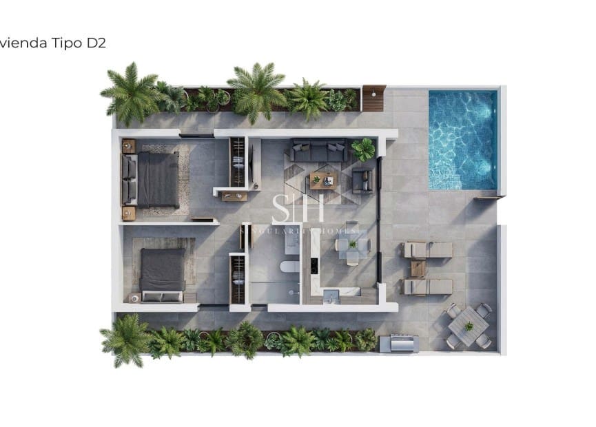 2 sypialnia Willa na sprzedaż w Vera z basenem - 370 000 € (Ref: 9804026)