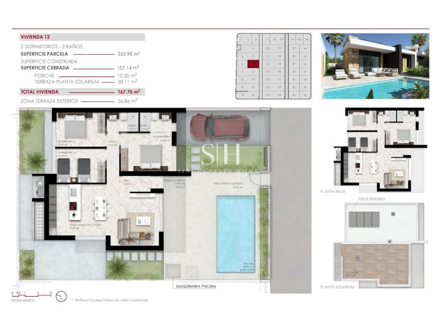 3 soveværelse Villa til salg i Ciudad Quesada med swimmingpool - € 532.000 (Ref: 9807315)