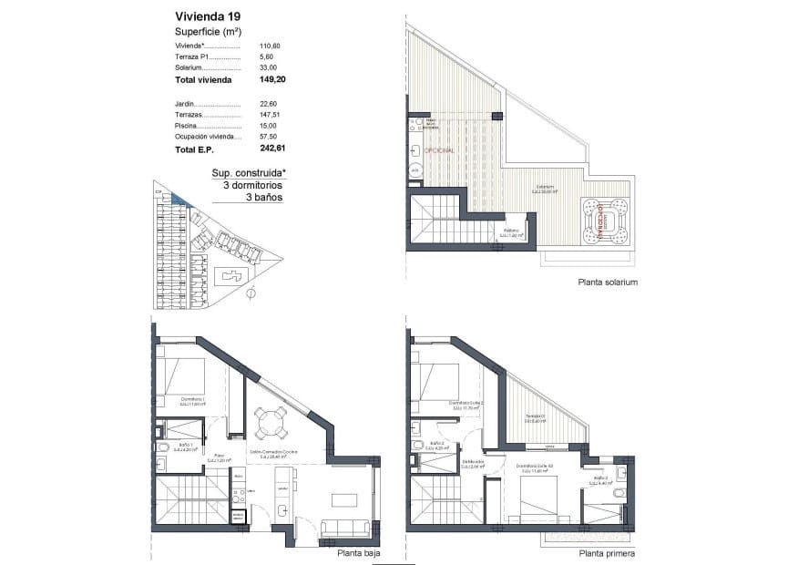 3 chambre Villa/Maison à vendre à Los Alcazares avec piscine - 645 000 € (Ref: 9811072)