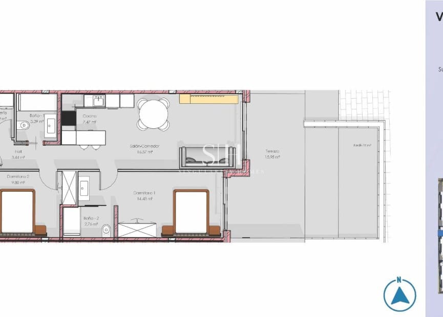 2 quarto Apartamento para venda em El Raso com piscina - 320 000 € (Ref: 9811113)