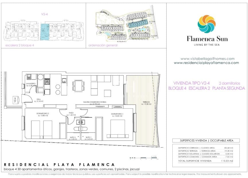 2 sypialnia Apartament na sprzedaż w Playa Flamenca z basenem garażem - 375 000 € (Ref: 9844438)