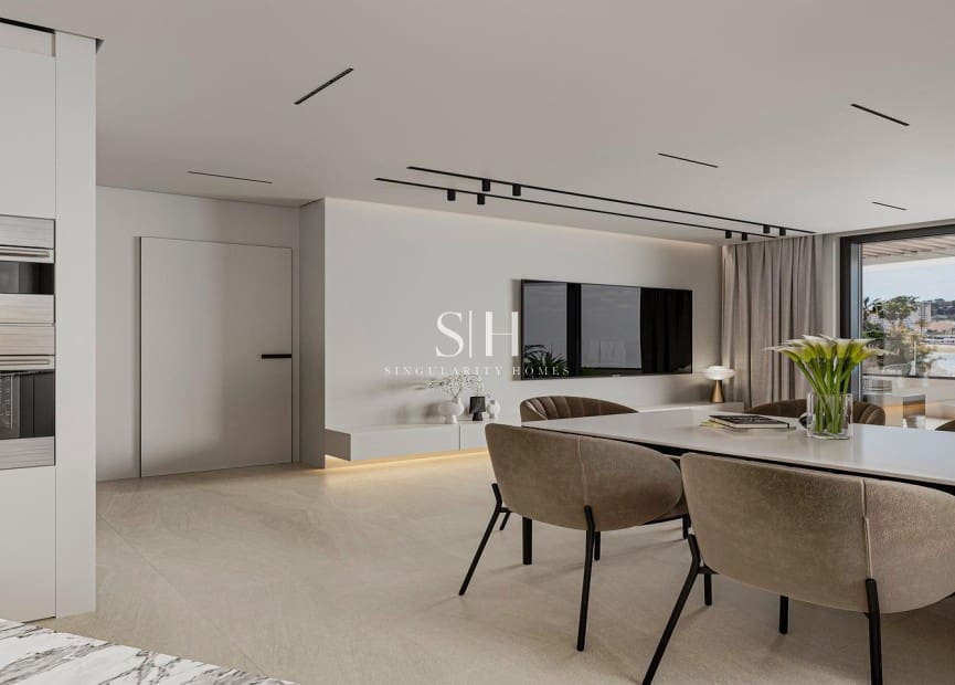 3 Zimmer Strandapartment zu verkaufen in Calpe / Calp mit Pool Garage - 676.000 € (Ref: 9854662)