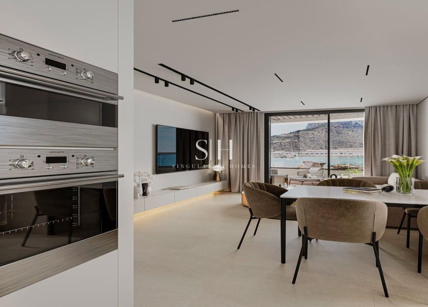 3 Zimmer Strandapartment zu verkaufen in Calpe / Calp mit Pool Garage - 676.000 € (Ref: 9854662)