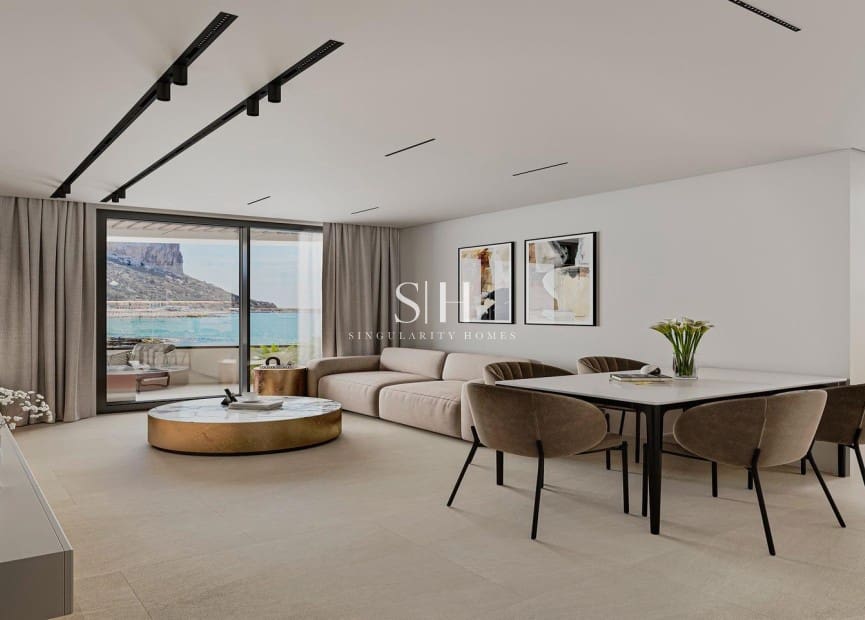 3 Zimmer Strandapartment zu verkaufen in Calpe / Calp mit Pool Garage - 676.000 € (Ref: 9854662)