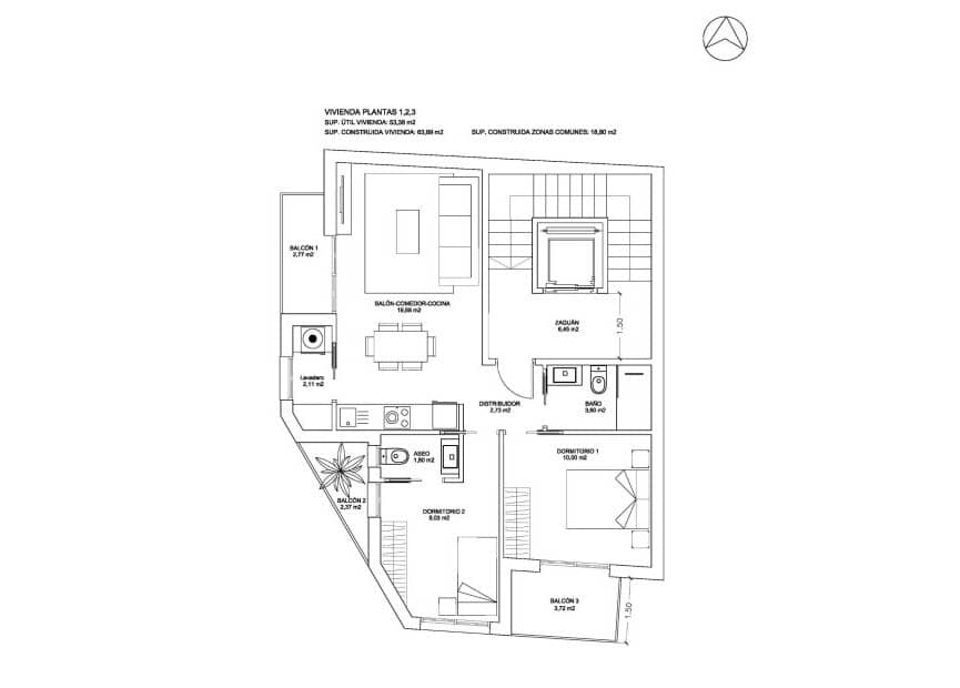 Apartamento de 2 habitaciones en Bigastro en venta - 176.000 € (Ref: 9854663)