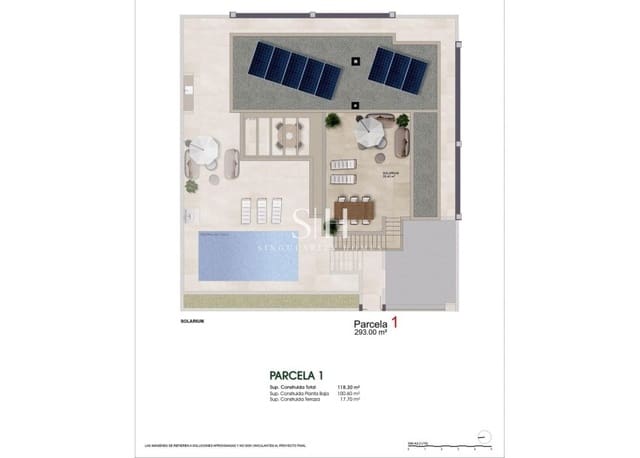 Chalet de 3 habitaciones en Atalaya Park, Benijófar en venta con piscina - 550.000 € (Ref: 9919951)