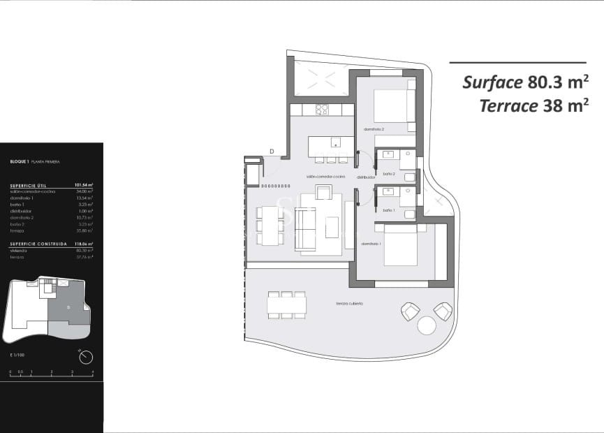 2 quarto Apartamento para venda em El Raso com piscina - 299 000 € (Ref: 9919982)