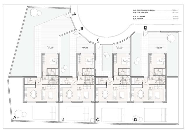 Adosado de 3 habitaciones en Mazarrón ciudad, Mazarrón en venta con piscina garaje - 269.000 € (Ref: 9948792)