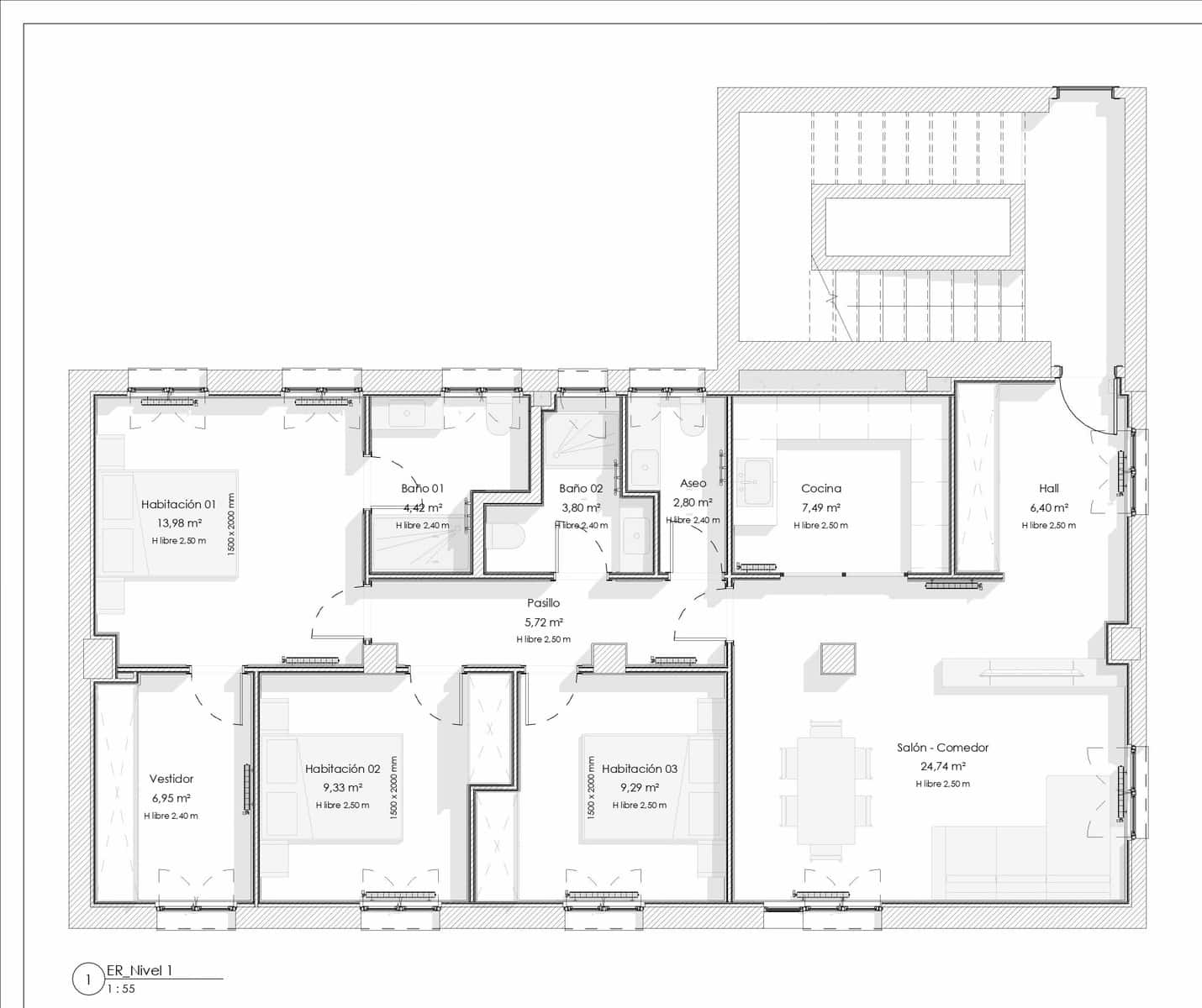 3 quarto Apartamento para venda em Madrid cidade com garagem - 1 300 000 € (Ref: 9858355)