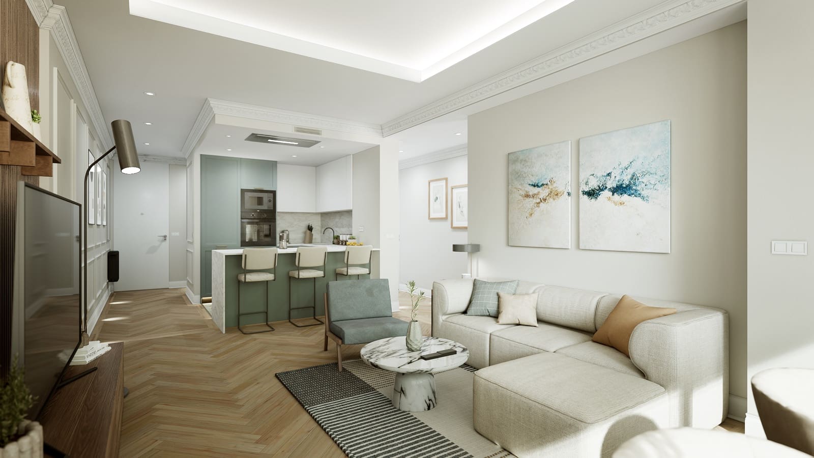 3 quarto Apartamento para venda em Madrid cidade com garagem - 1 300 000 € (Ref: 9858355)