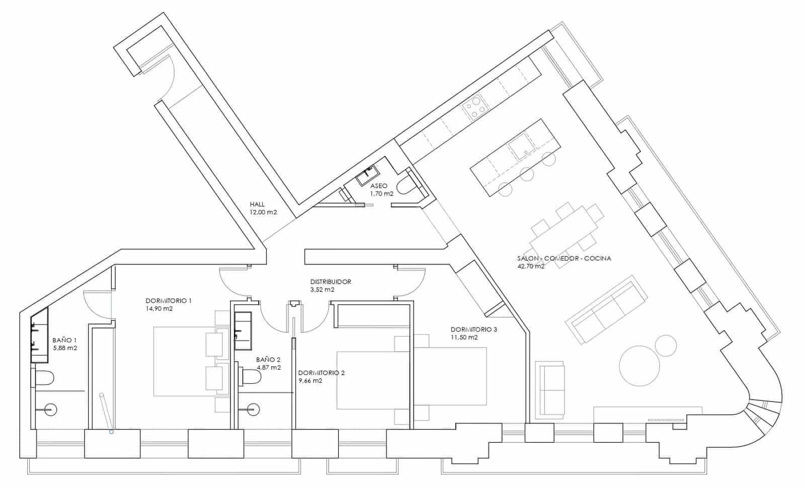 3 soverom Leilighet til salgs i Madrid by - € 2 500 000 (Ref: 9870352)