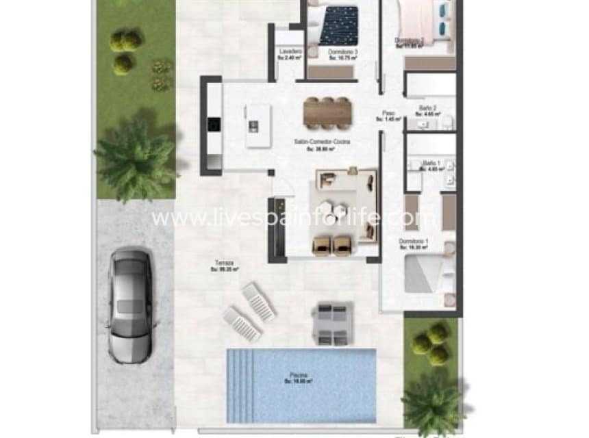 3 soverom Villa til salgs i Banos y Mendigo med svømmebasseng - € 389 900 (Ref: 10007514)