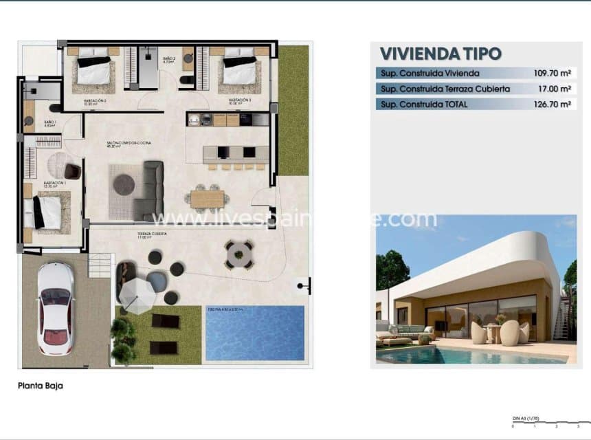 3 bedroom Villa for sale in Dolores with pool garage - € 419,900 (Ref: 10039125)