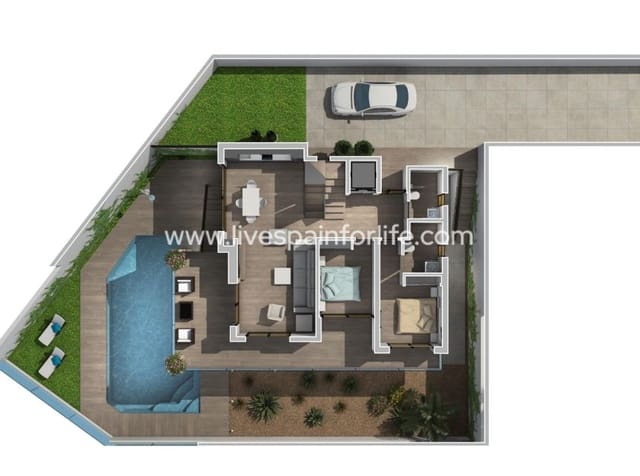 3 soveværelse Villa til salg i Ciudad Quesada, Rojales med swimmingpool - € 852.000 (Ref: 10039129)