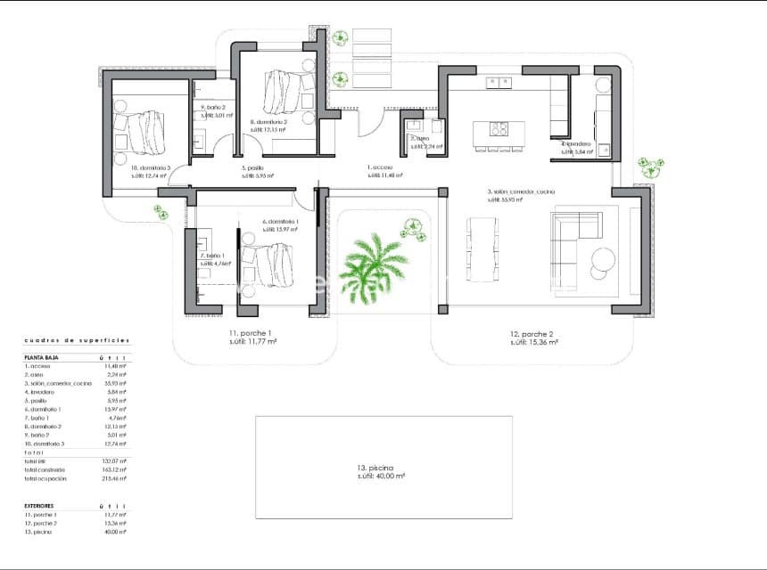 3 slaapkamer Villa te koop in La Romana met zwembad garage - € 508.096 (Ref: 10140148)