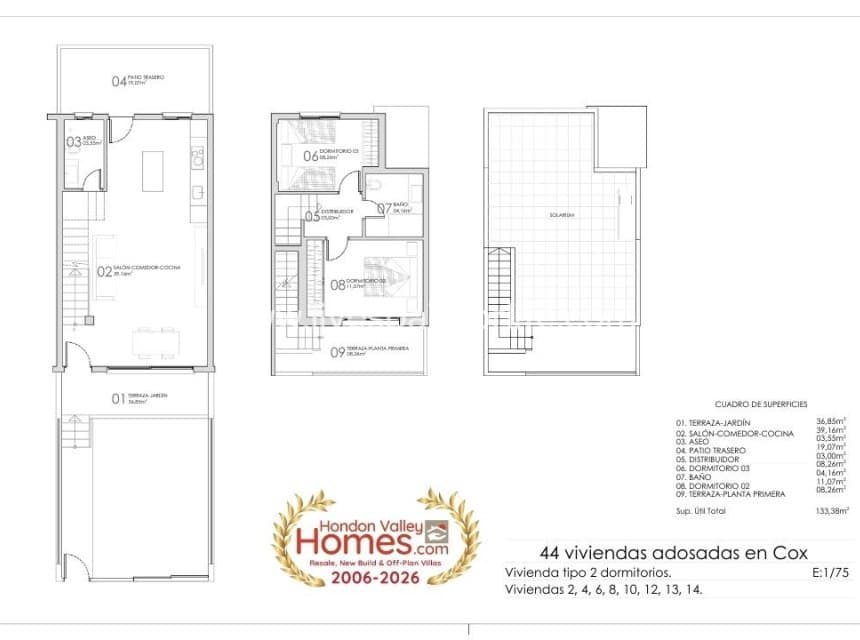 3 bedroom Townhouse for sale in Cox with pool garage - € 223,000 (Ref: 10140281)