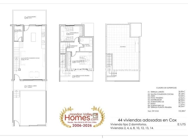 3 bedroom Townhouse for sale in Cox with pool garage - € 223,000 (Ref: 10140281)