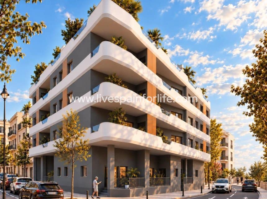 2 soveværelse Lejlighed til salg i Santa Pola med swimmingpool garage - € 385.000 (Ref: 10153917)