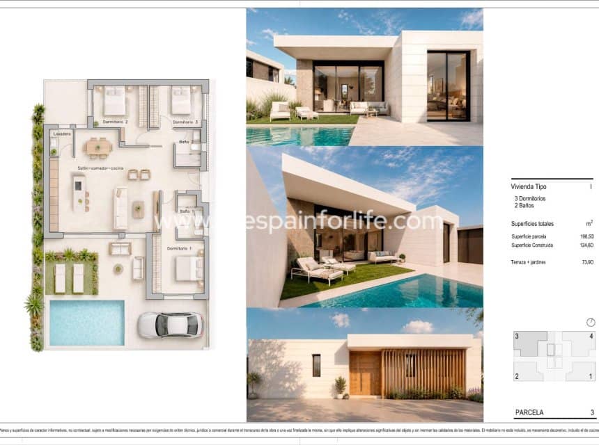 3 bedroom Villa for sale in Pilar de la Horadada with pool garage - € 475,000 (Ref: 10153929)