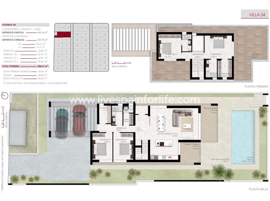 4 soveværelse Villa til salg i Ciudad Quesada med swimmingpool garage - € 799.000 (Ref: 10163501)
