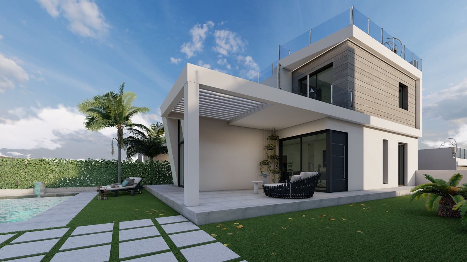 Chalet de 3 habitaciones en Finestrat en venta con piscina - 549.000 € (Ref: 7812726)