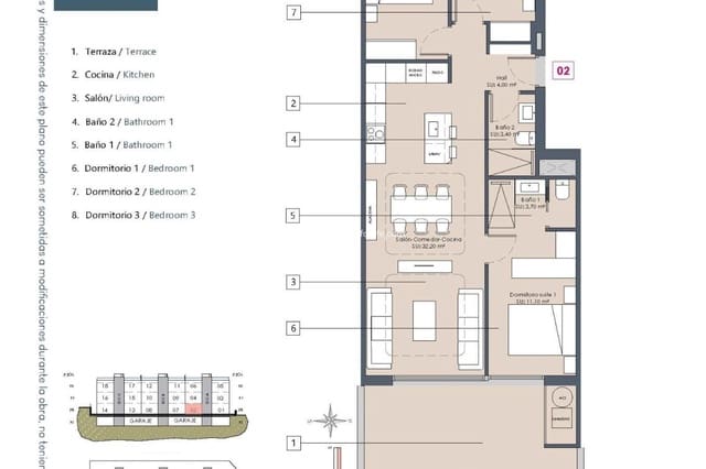 3 chambre Appartement à vendre à Benijófar avec piscine garage - 309 900 € (Ref: 9506229)