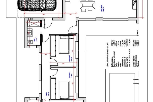 3 sovrum Villa till salu i Pinoso med pool garage - 385 000 € (Ref: 9539523)
